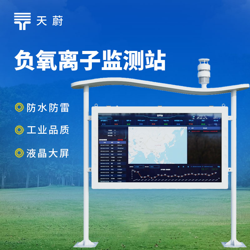 從數據到畫面：大屏負氧離子監測站讓清新空氣看得見